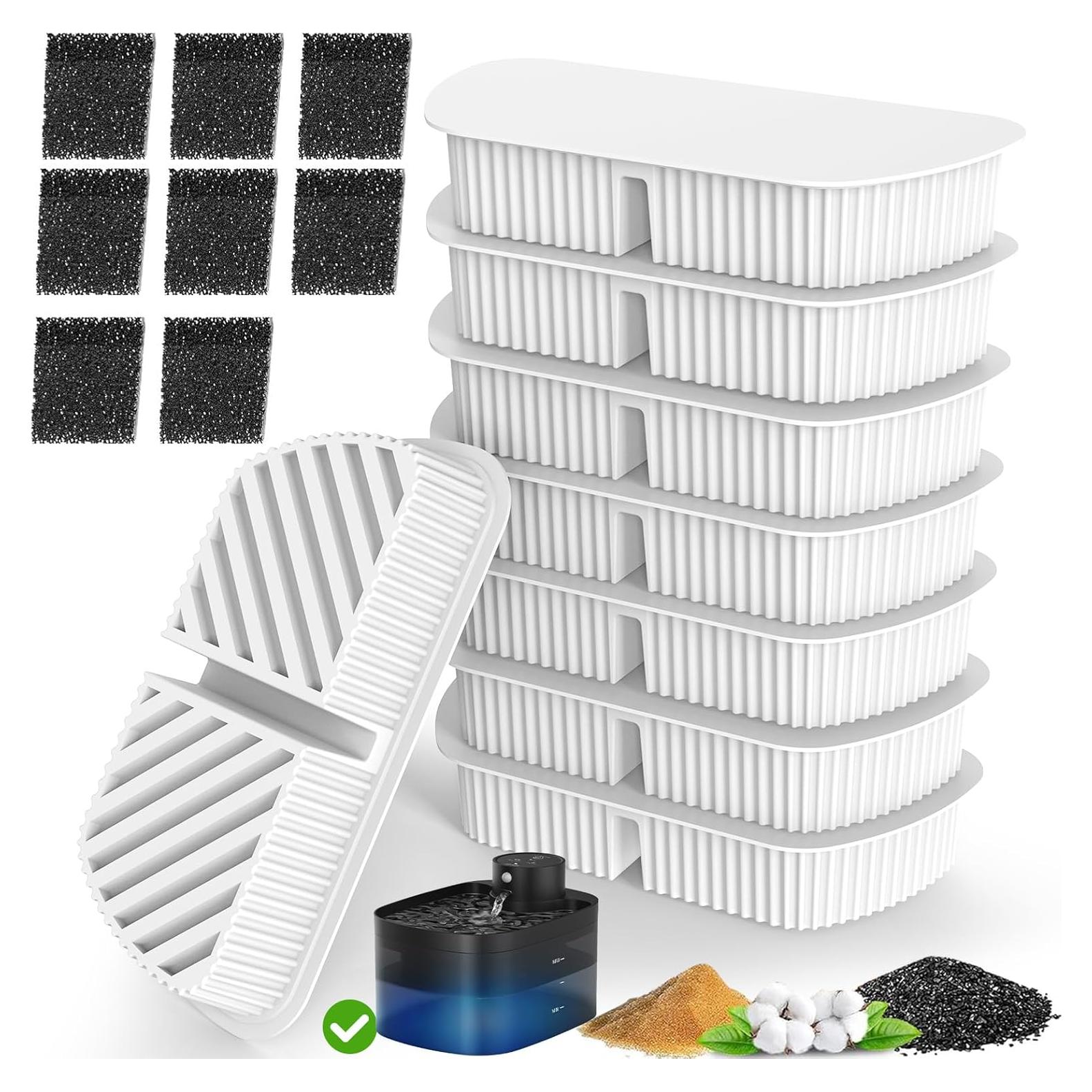 Filtros de agua para gatos Petilog - 8 unidades, 2.5L