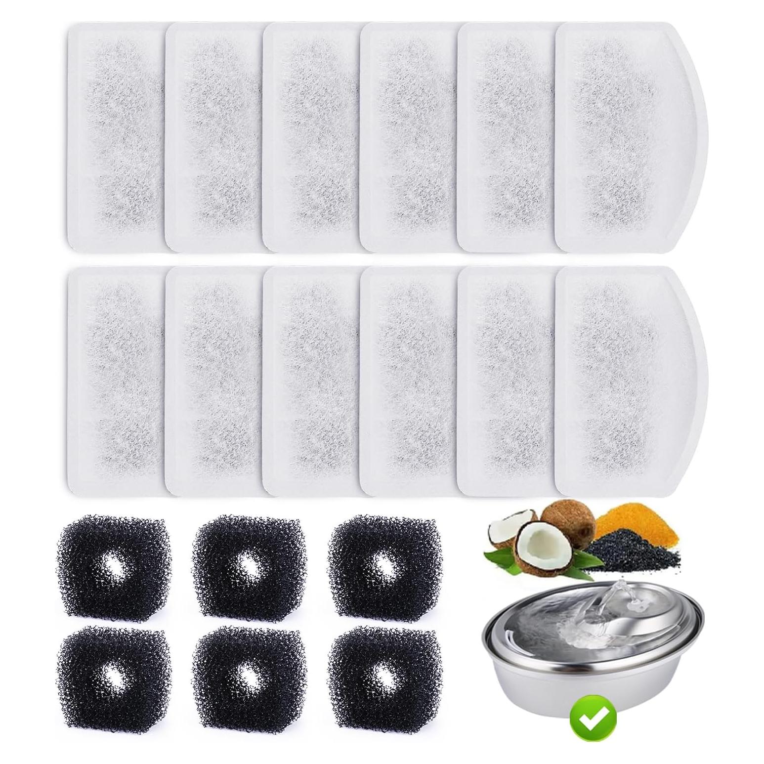 Paquete de 12 filtros de reemplazo ZEKIRY para fuente D60 3L