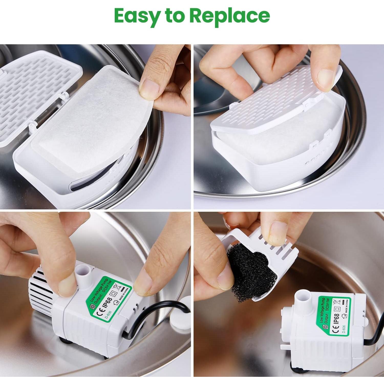 Paquete de 12 filtros de reemplazo ZEKIRY para fuente D60 3L