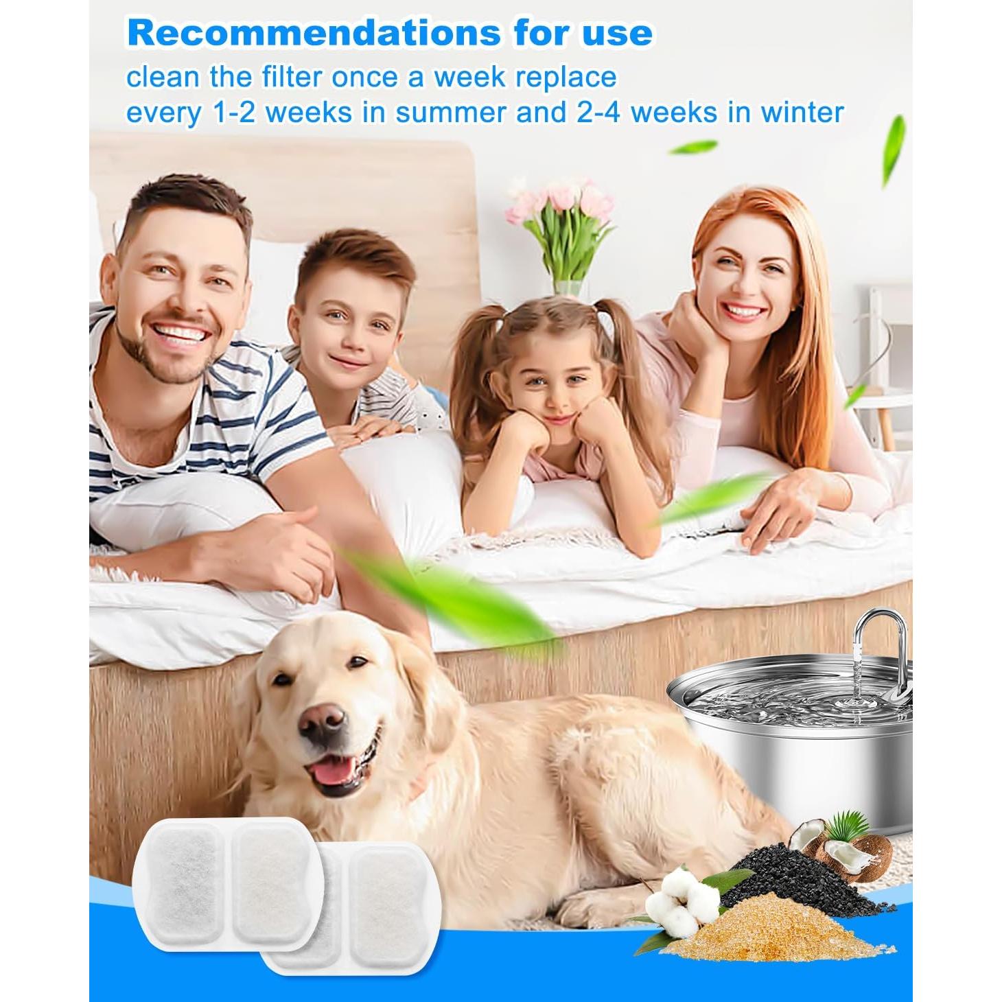 Filtro de Agua para Mascotas Cunina 10 Conjuntos Compatible Oneisall