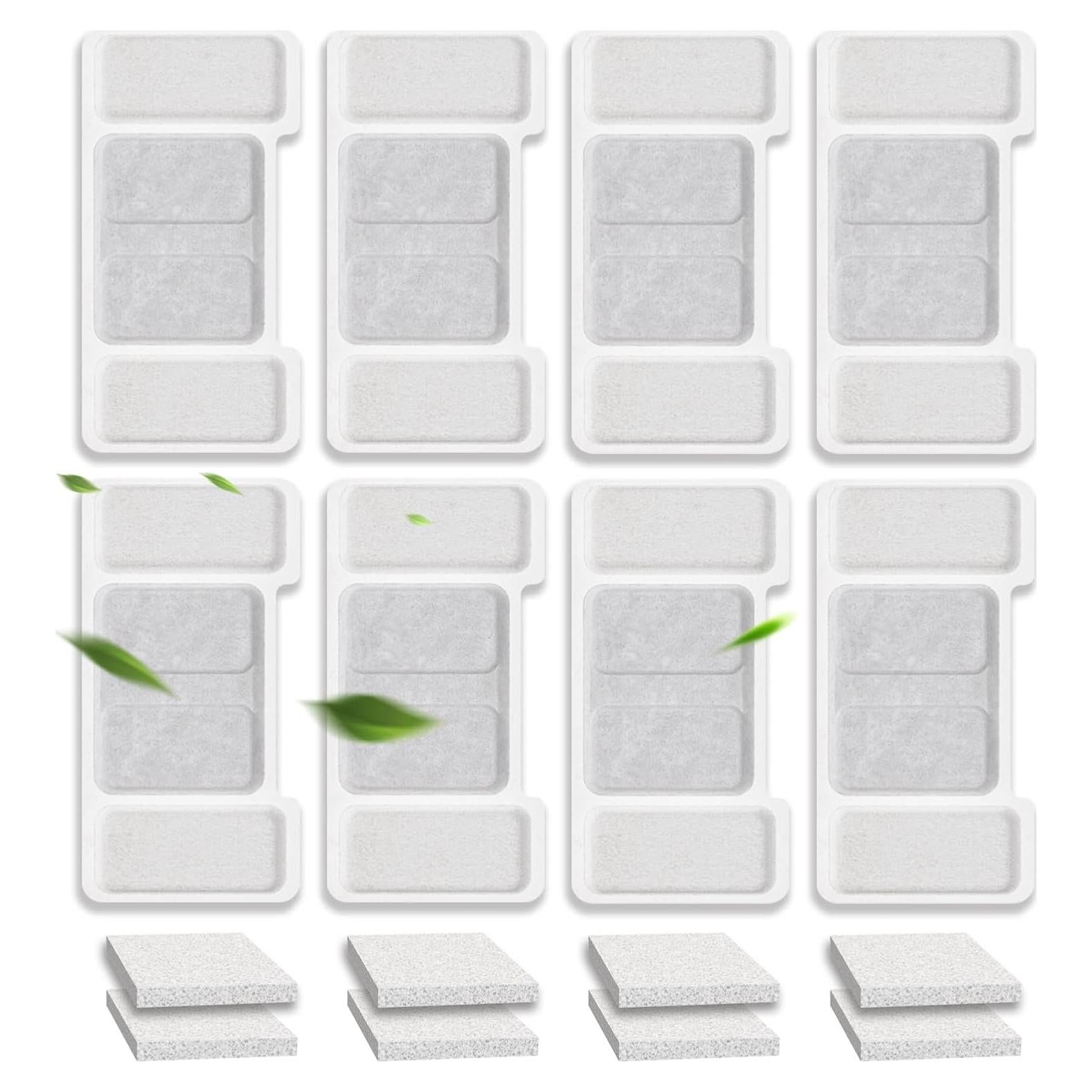 Fuente de Agua para Gatos UPAWPIA 3.2L con 8 Filtros y Esponjas