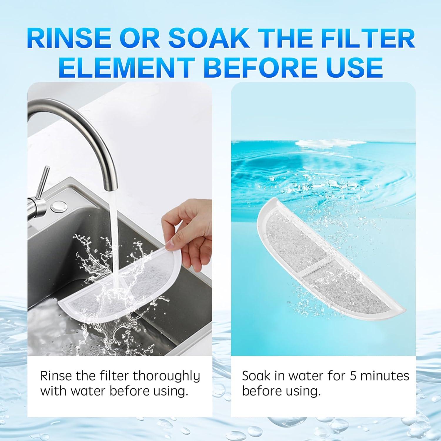 Filtros de Reemplazo Mestrol para Fuente de Agua Mascotas - 8 Unidades