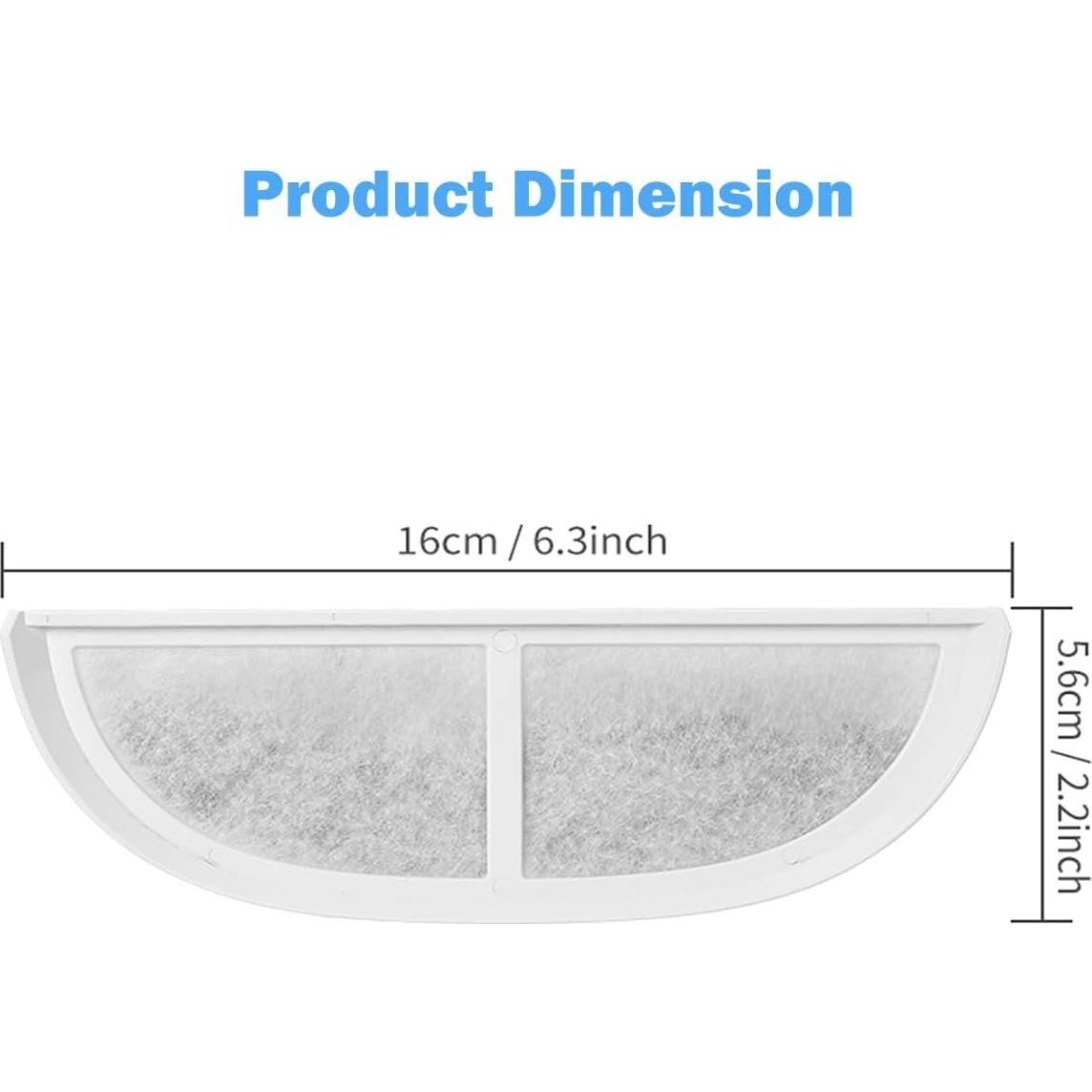 Filtros de Reemplazo Mestrol para Fuente de Agua Mascotas - 8 Unidades