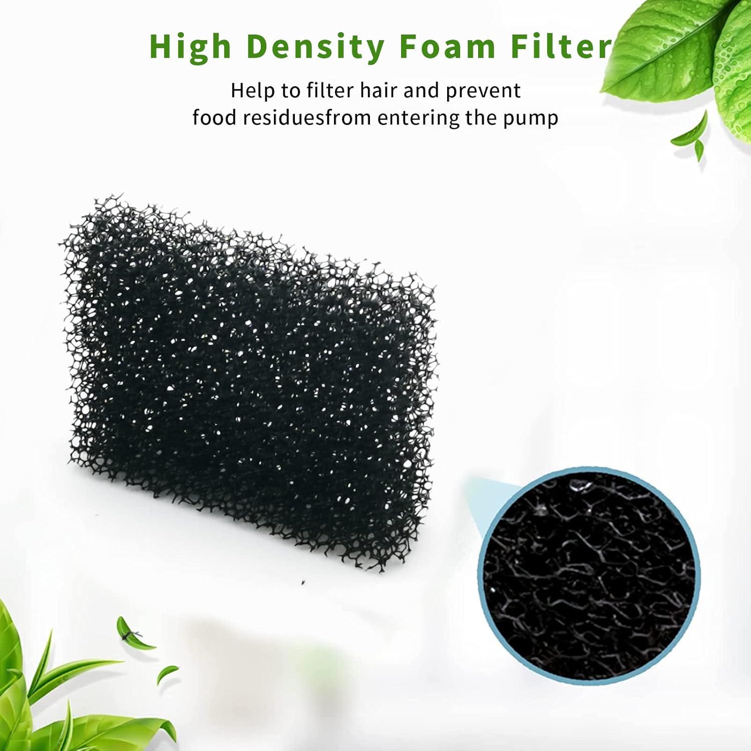 Paquete de 12 filtros de esponja Katlikatqi para fuente de agua