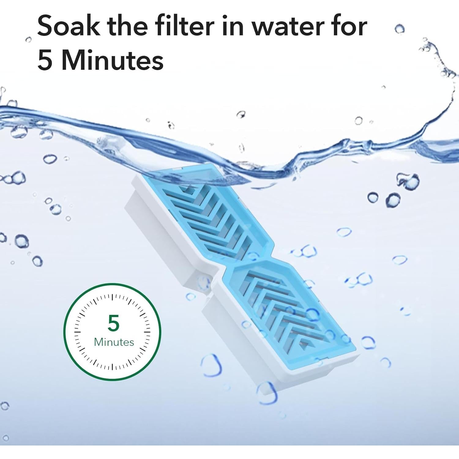 Filtros de Reemplazo PEKTACO para Fuente de Agua Gatos 3 Pzs