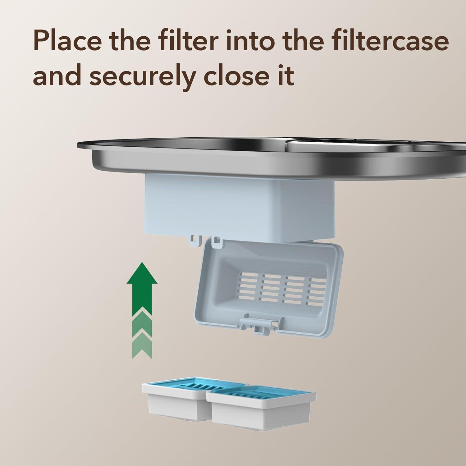 Filtros de Reemplazo PEKTACO para Fuente de Agua Gatos 3 Pzs