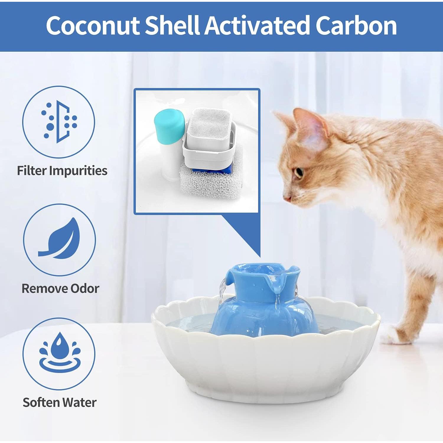 Paquete de 10 filtros de reemplazo para fuente de agua VinDox