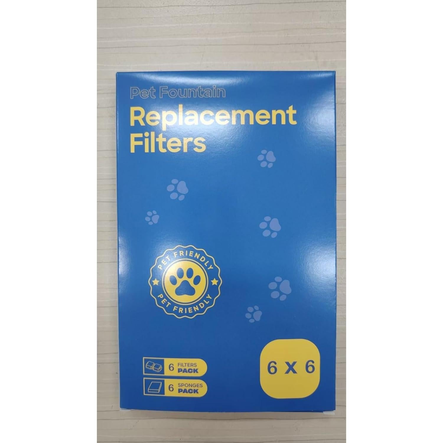 Filtros de Reemplazo para Fuente de Agua para Gatos ATMZIQXR S18 - 12 Pcs