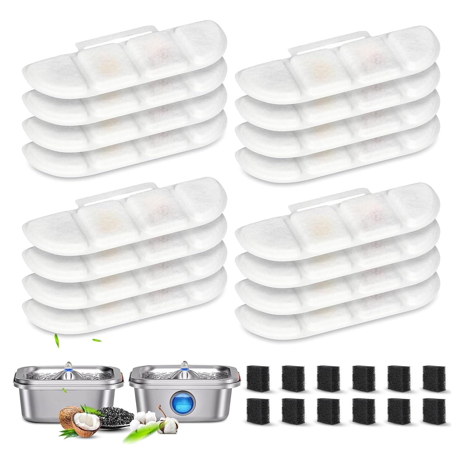 Paquete de 12 Filtros de Reemplazo Pawtners WF008A 21x6.5cm