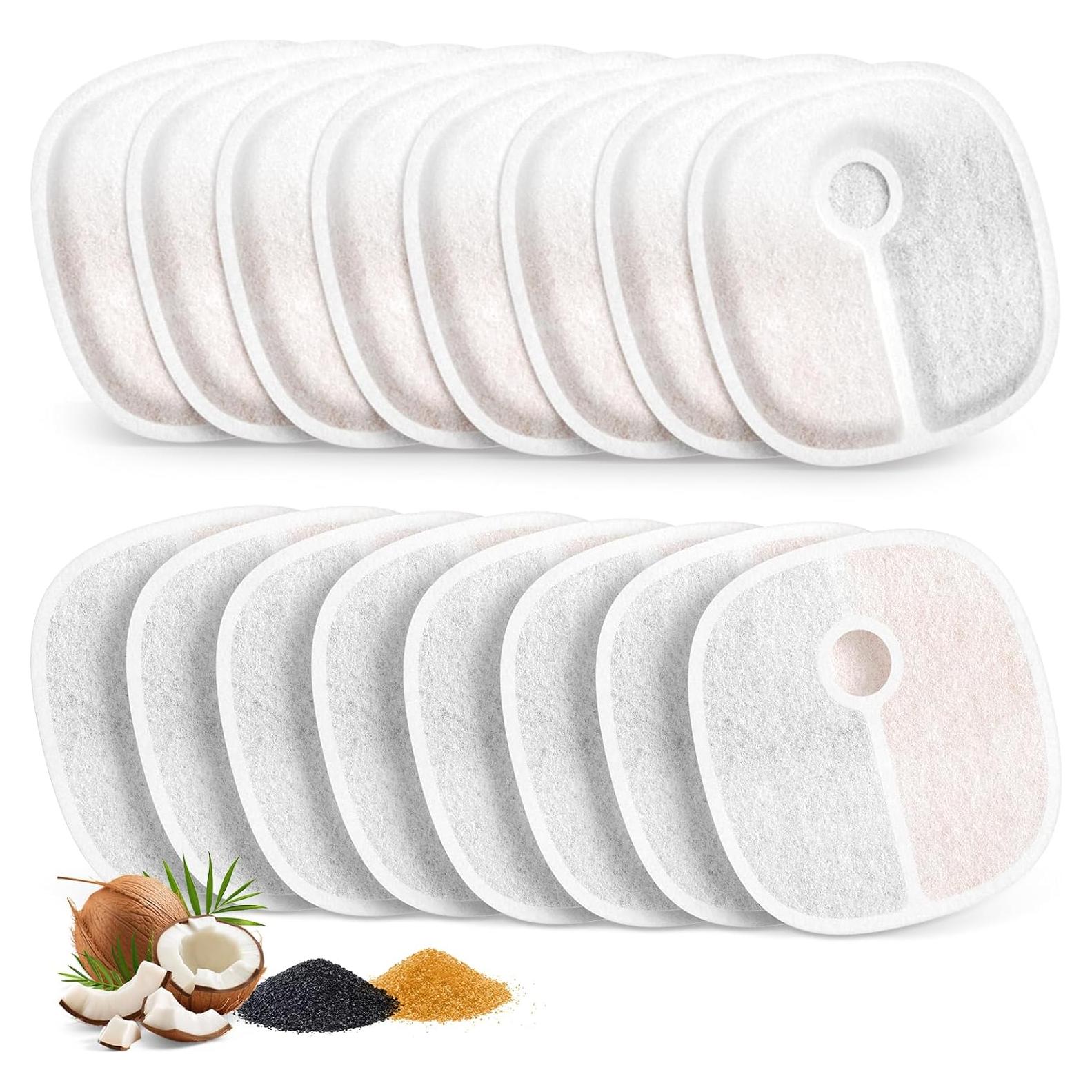 16 Filtros de Reemplazo Caehomly para Fuente de Gato E1/E1+