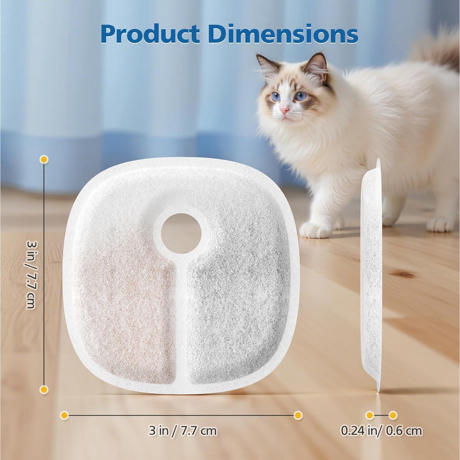 16 Filtros de Reemplazo Caehomly para Fuente de Gato E1/E1+