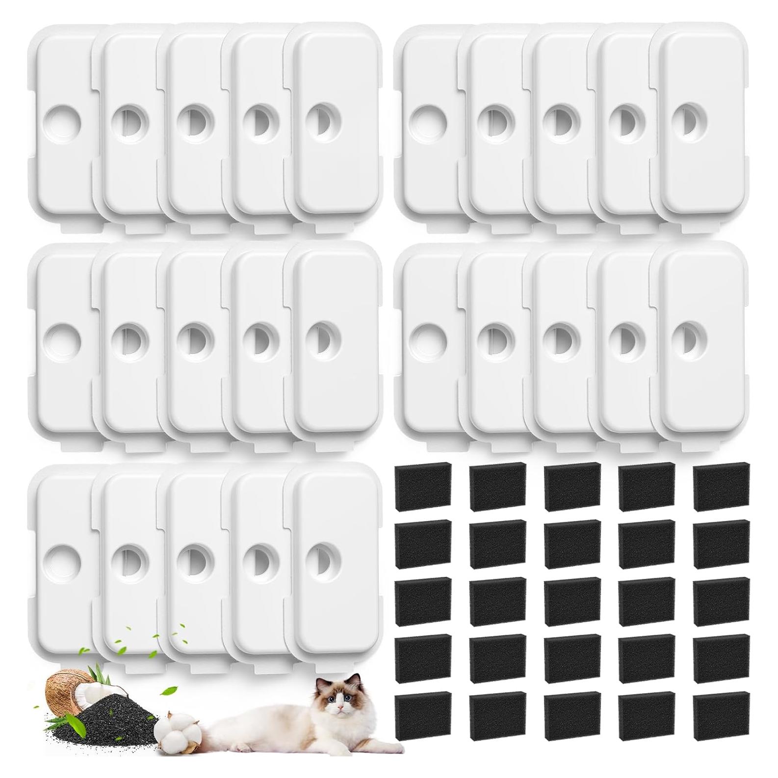 25 Filtros de Reemplazo para Fuente de Agua PETLIBRO PLWF005