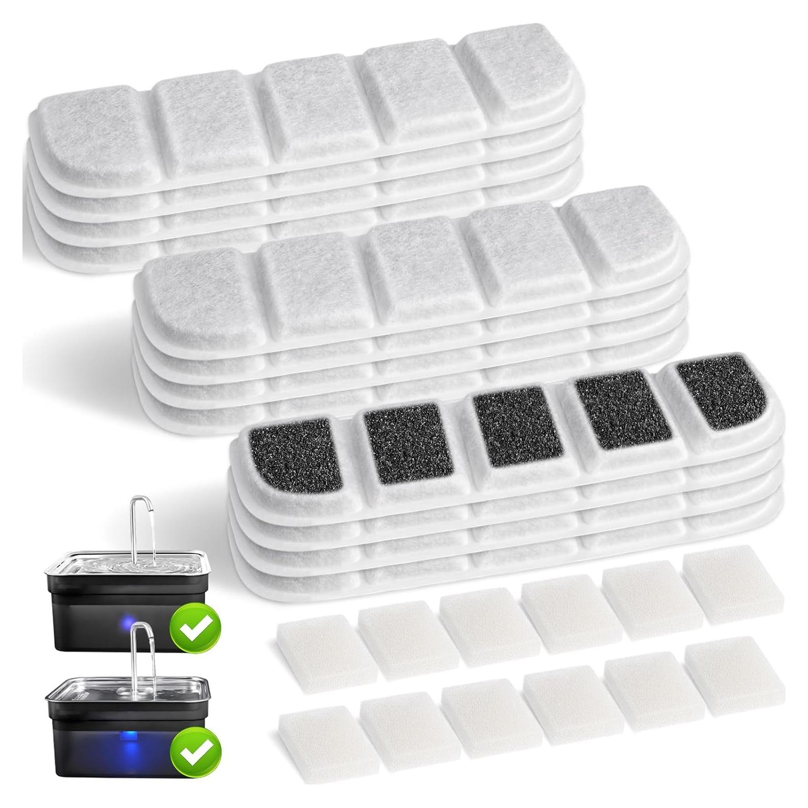 Paquete de 24 filtros de agua para perros Hoscabss 10.5L