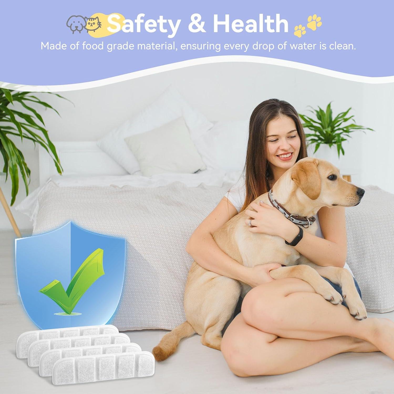 Paquete de 24 filtros de agua para perros Hoscabss 10.5L