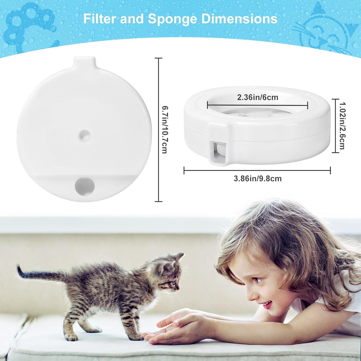 Paquete de 8 Filtros de Agua para Mascotas YOIHABV 3L-8L