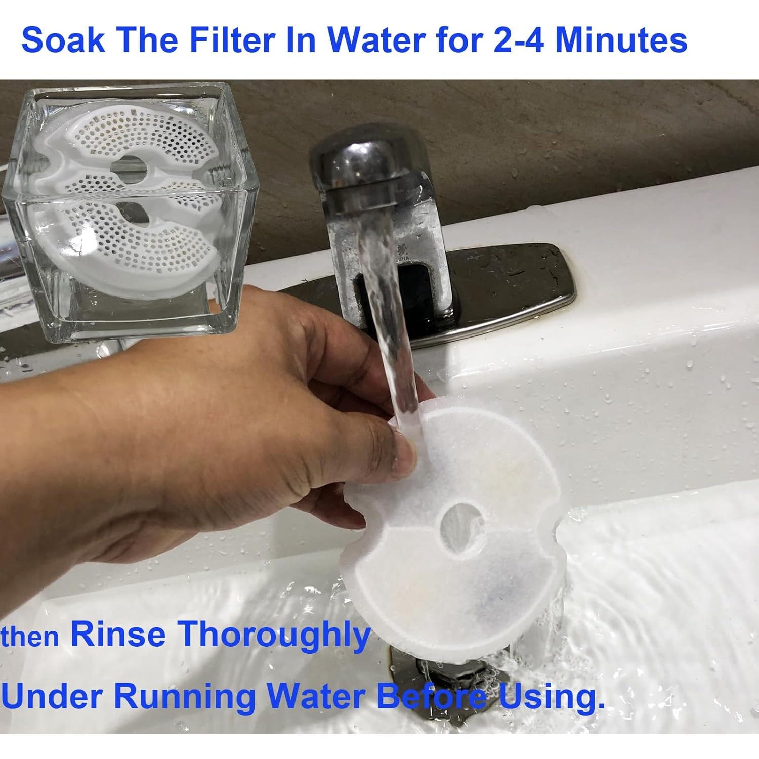 Paquete de 4 filtros para fuente de agua gatos NeucomBBT 2L