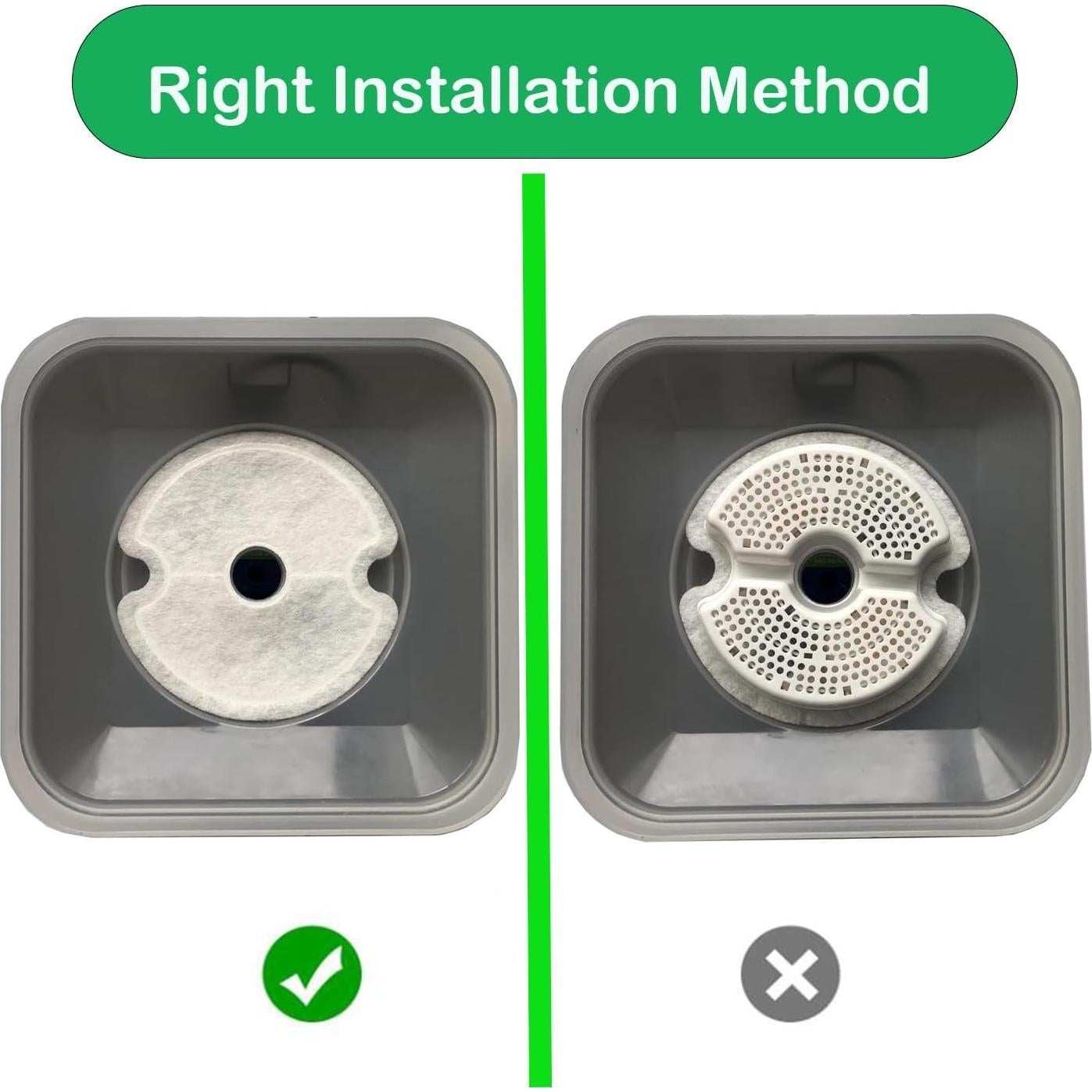 Paquete de 4 filtros para fuente de agua gatos NeucomBBT 2L