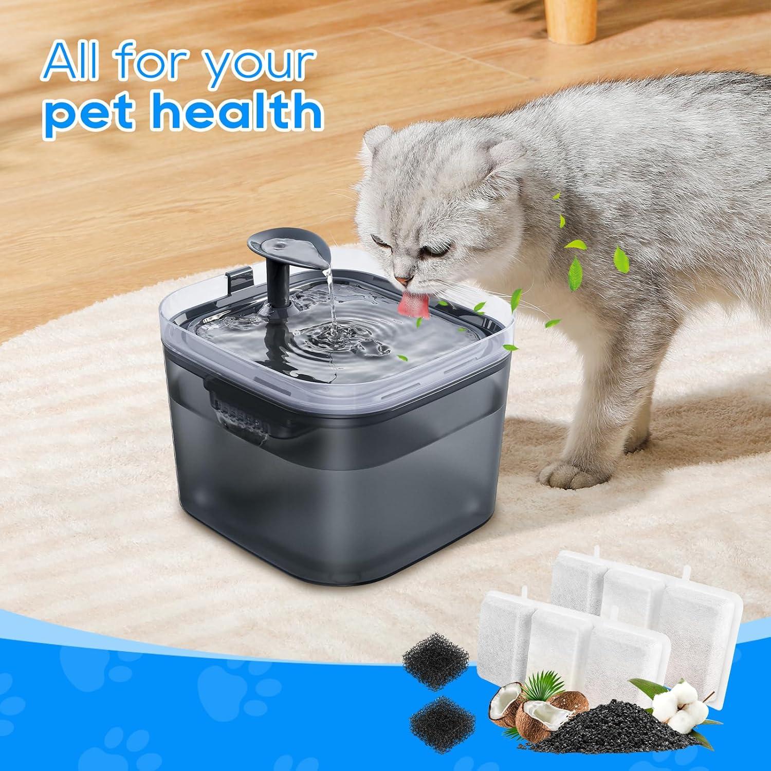 Filtros de Reemplazo para Fuente de Agua Gatos Cunina 24PCS