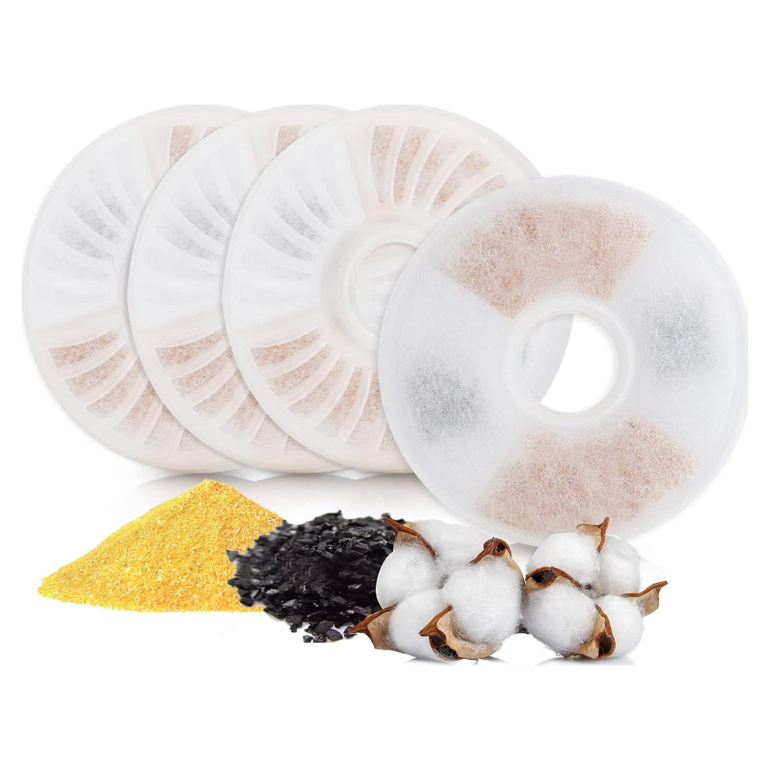 Filtros de agua para gatos Torlam - Paquete de 4 unidades 2L