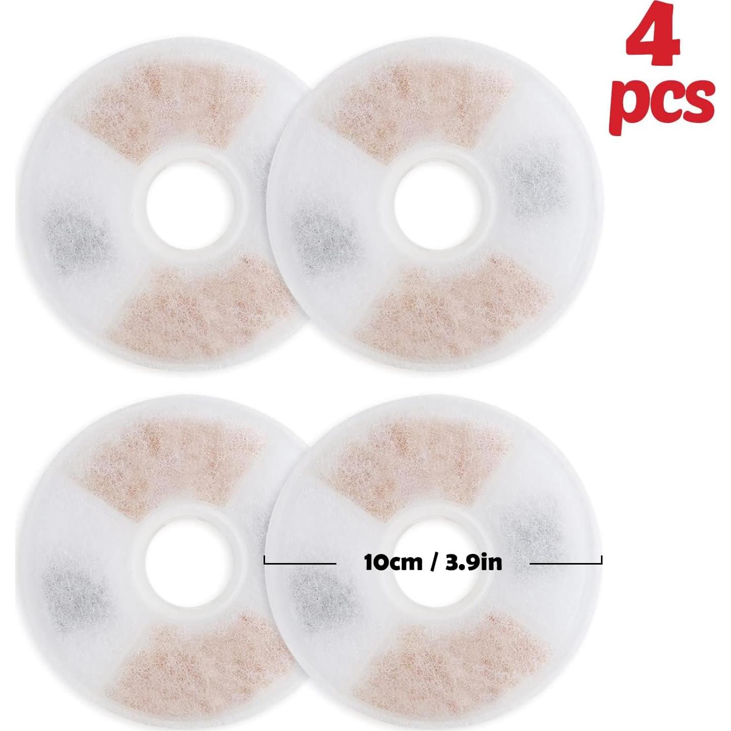 Filtros de agua para gatos Torlam - Paquete de 4 unidades 2L