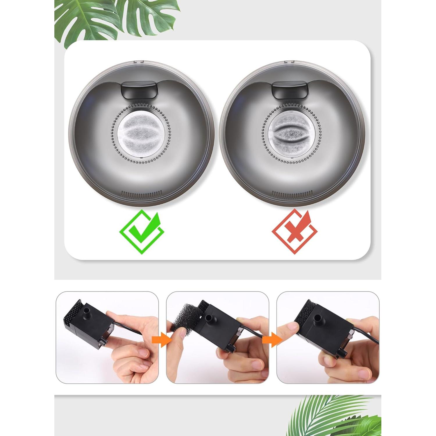 Filtro de Agua para Gatos Kastty - Paquete de 34 Filtros de Carbón Activado