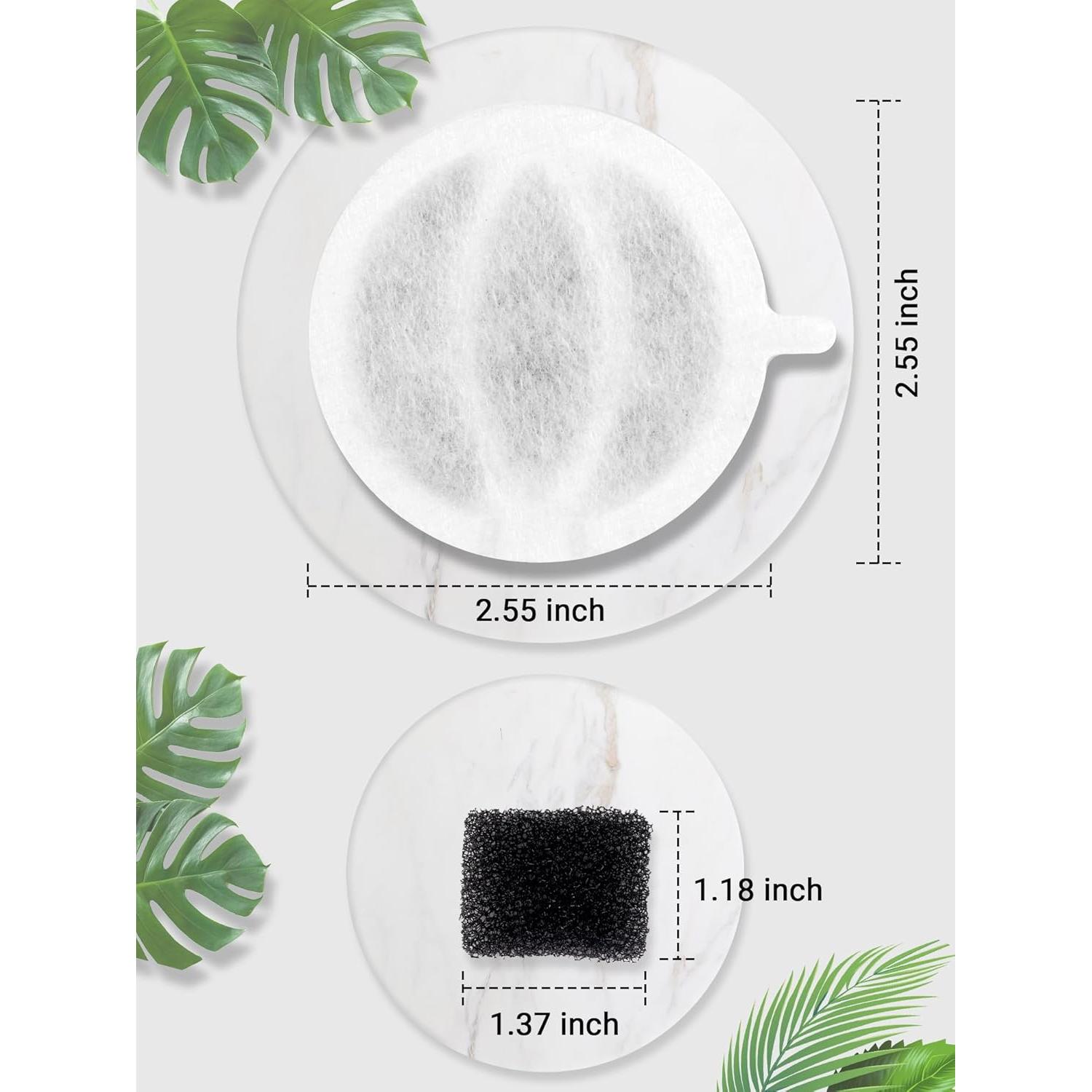 Filtro de Agua para Gatos Kastty - Paquete de 34 Filtros de Carbón Activado