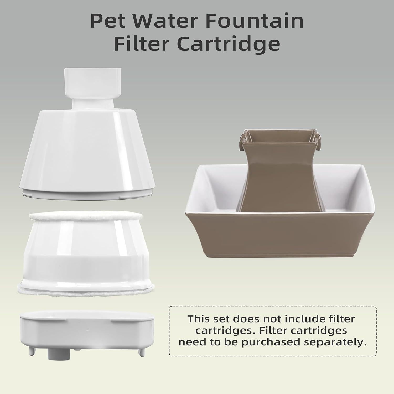 Juego de Filtro de Repuesto Baofum para Fuente de Agua Mascotas