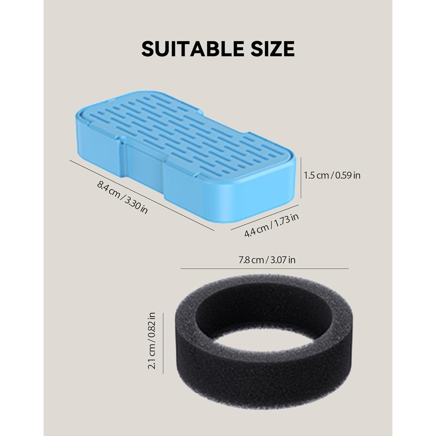 Filtros de Reemplazo GOOSTOO para Fuente de Agua Gato 12 Piezas