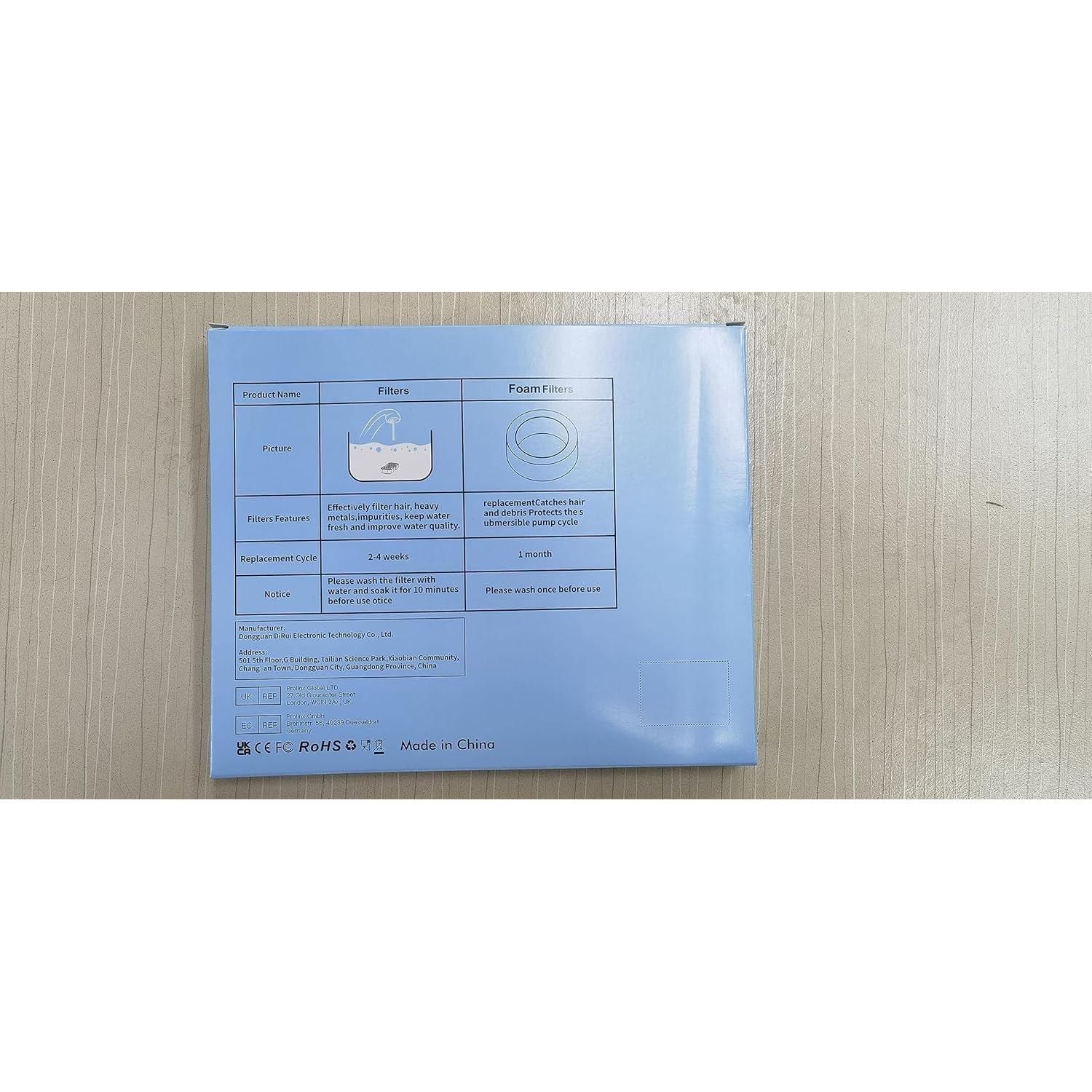 Filtros de Reemplazo GOOSTOO para Fuente de Agua Gato 12 Piezas