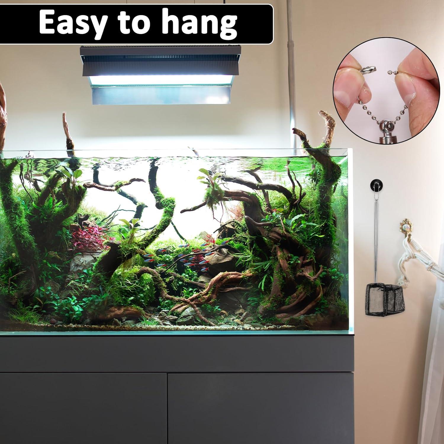 2 Piezas Red de Pesca Acuario QfwdfcTrenz Nylon 8x8cm