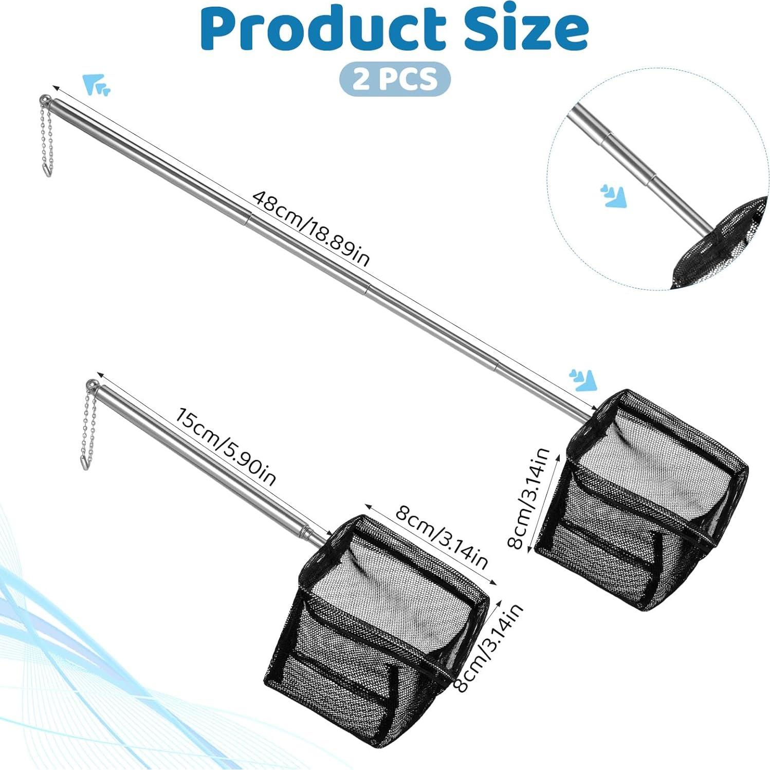 Paquete de 2 Redes de Acuario Vin Beauty 7.62 cm Nylon