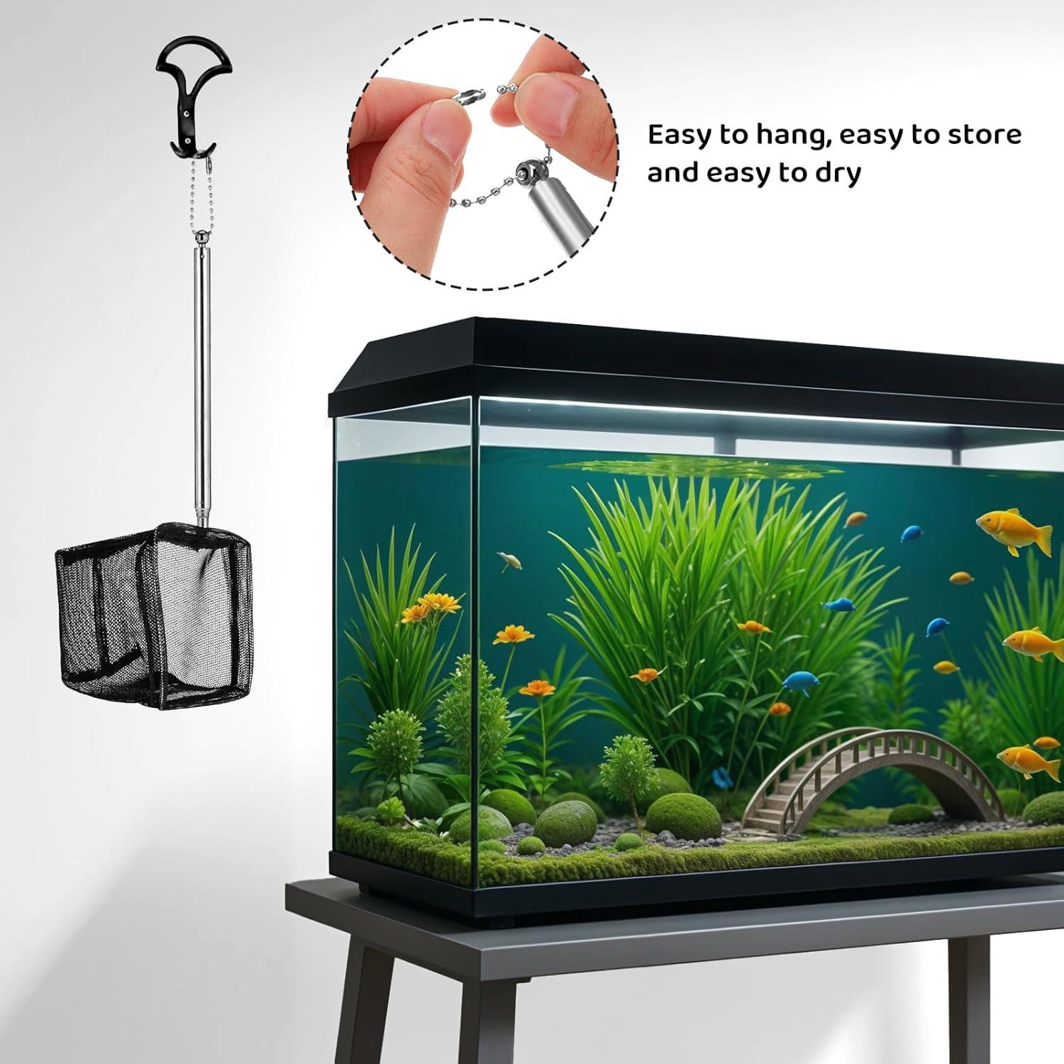 Paquete de 2 Redes de Acuario Vin Beauty 7.62 cm Nylon