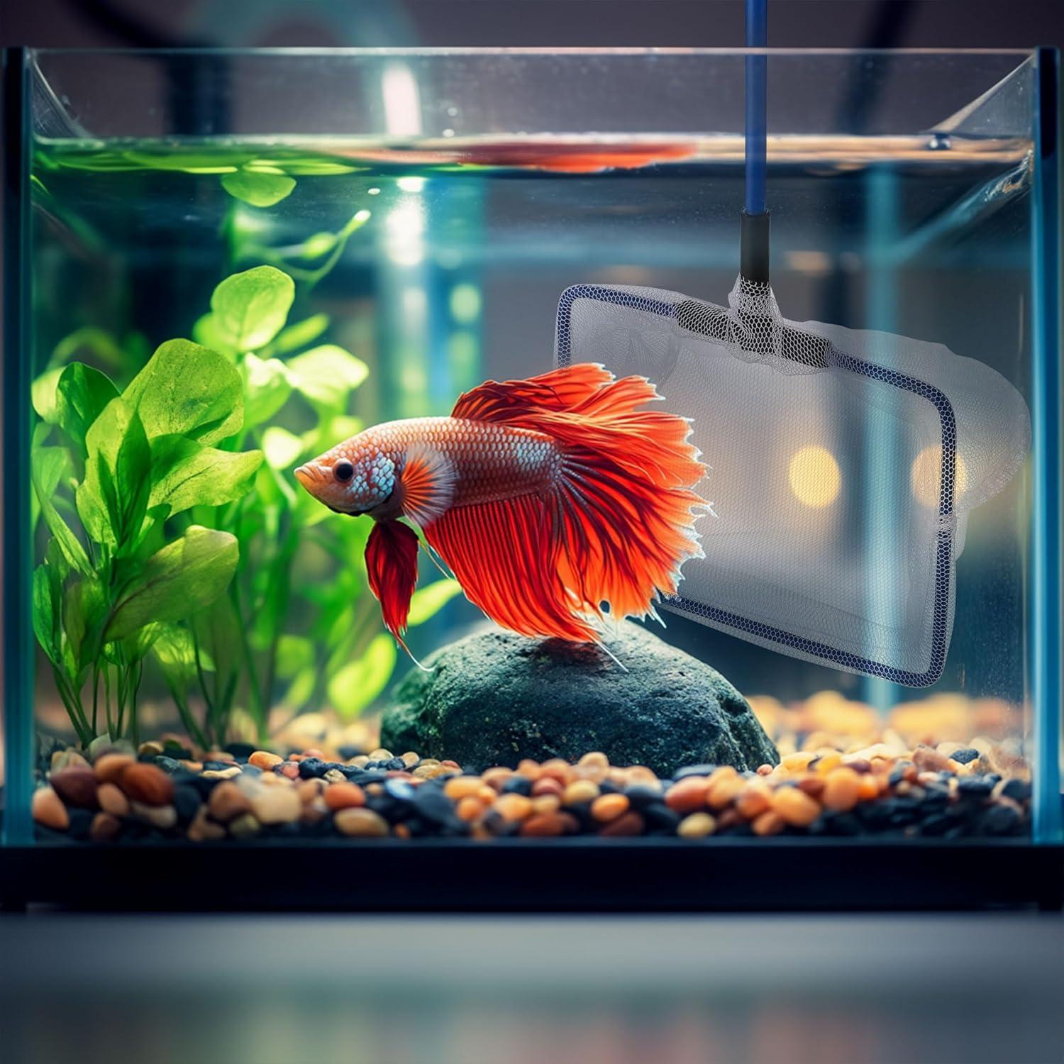 Red de Acuario Lpraer 3PCS Nylon 10.16cm 12.7cm 15.24cm