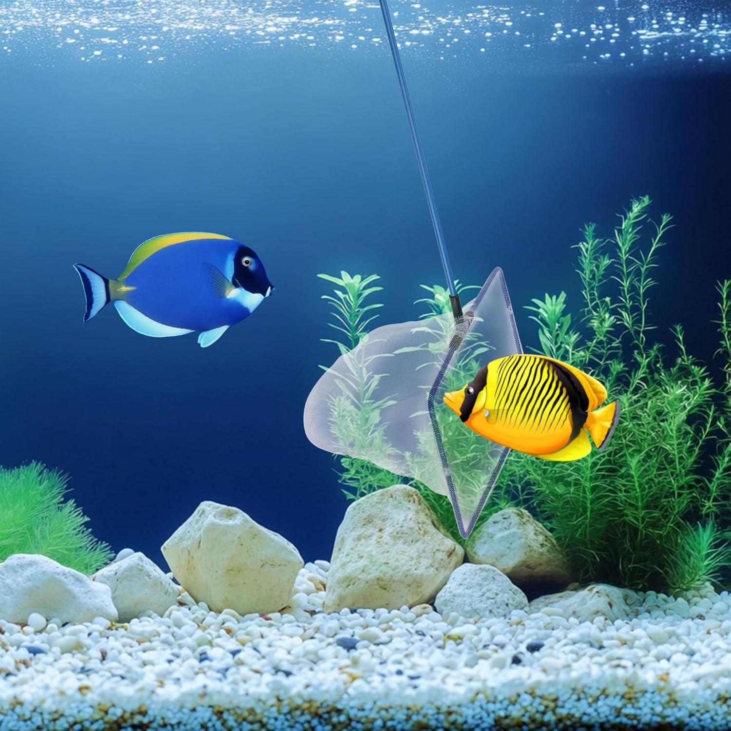 Red de Acuario Lpraer 3PCS Nylon 10.16cm 12.7cm 15.24cm