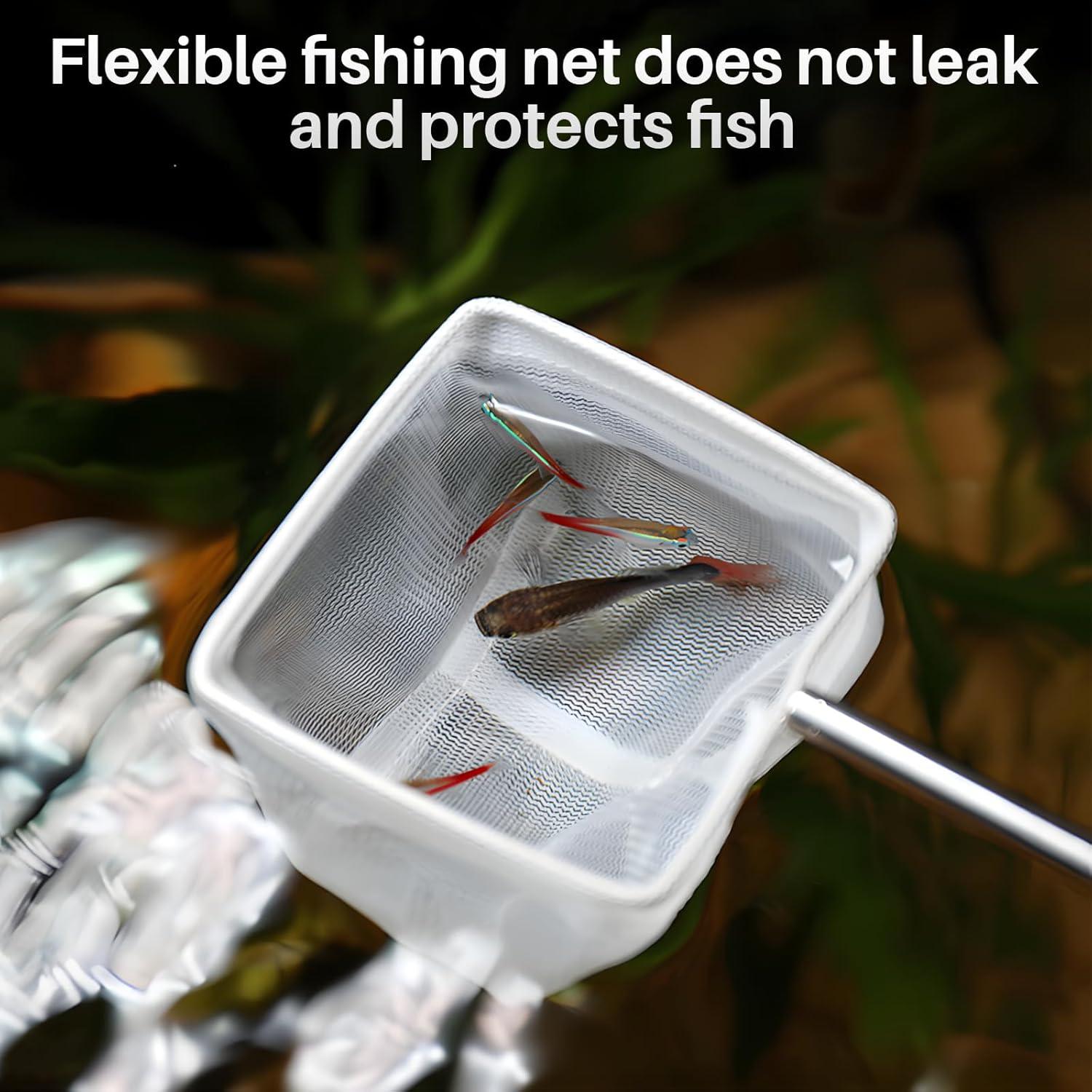 Red de Camarones LUODAKA 4 Pcs Acero Inoxidable Extensible