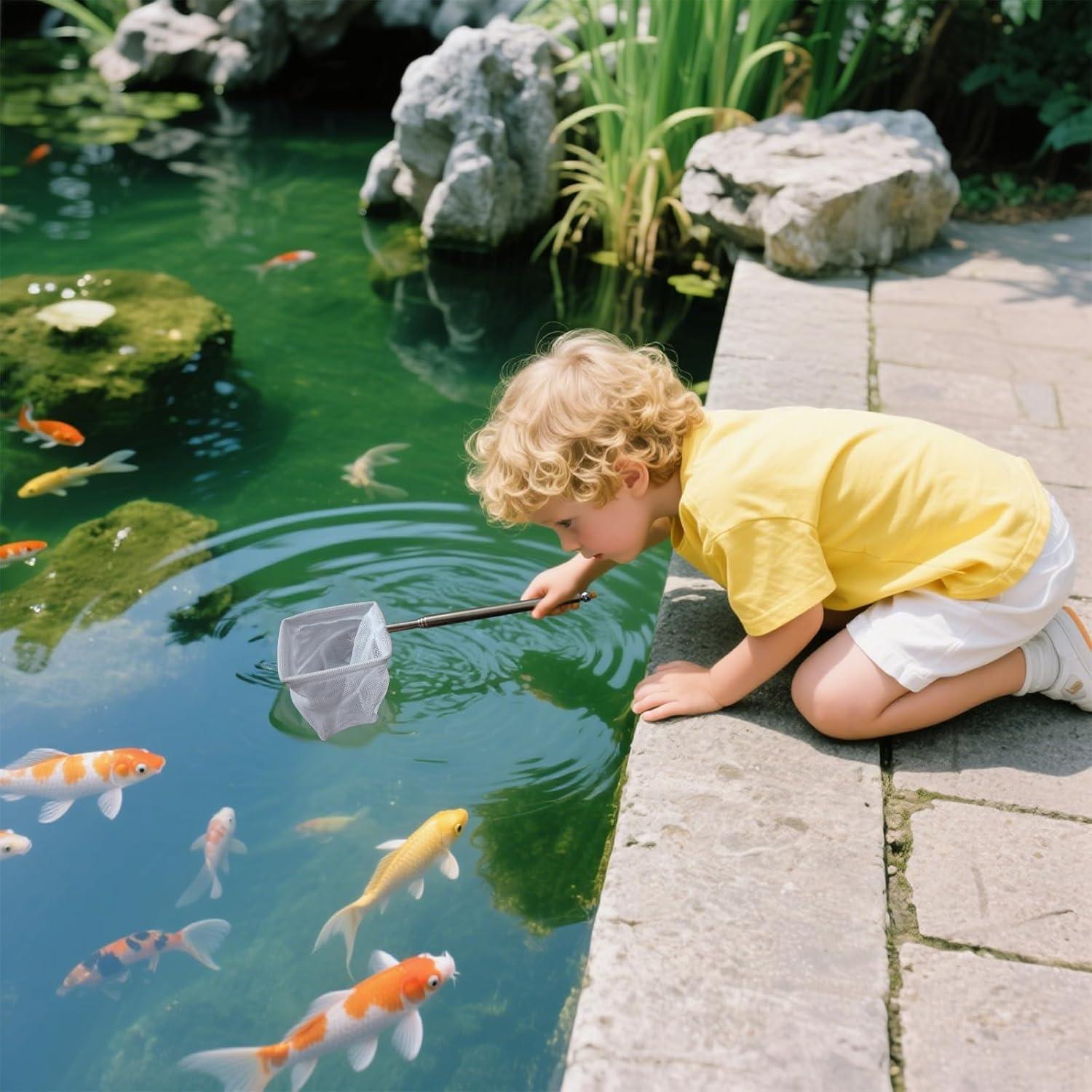 Red de Camarones LUODAKA 4 Pcs Acero Inoxidable Extensible