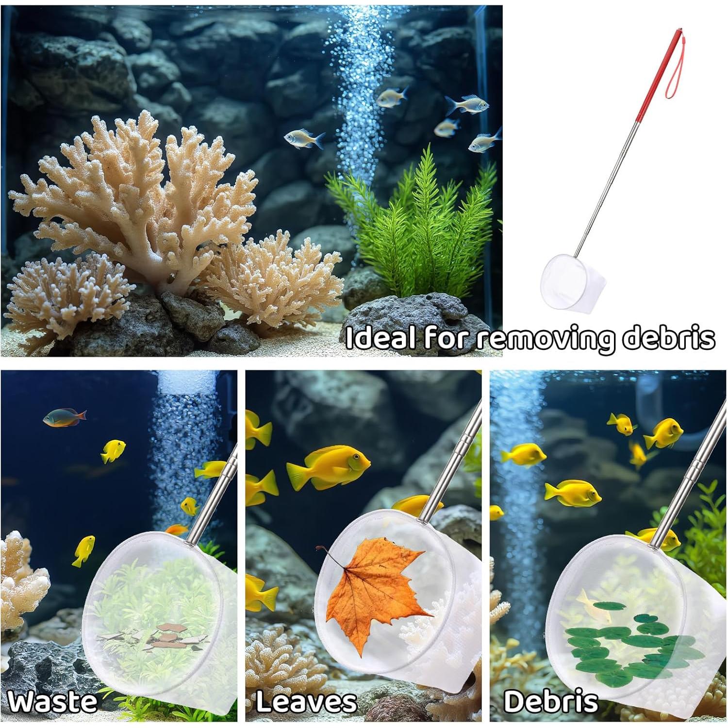 Red para Peces de Acuario Jxiwfvl 10.2 cm Mango Extensible