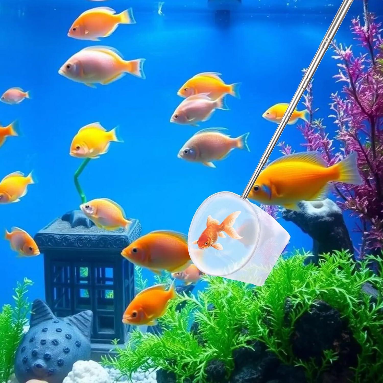 Red para Peces de Acuario Jxiwfvl 10.2 cm Mango Extensible