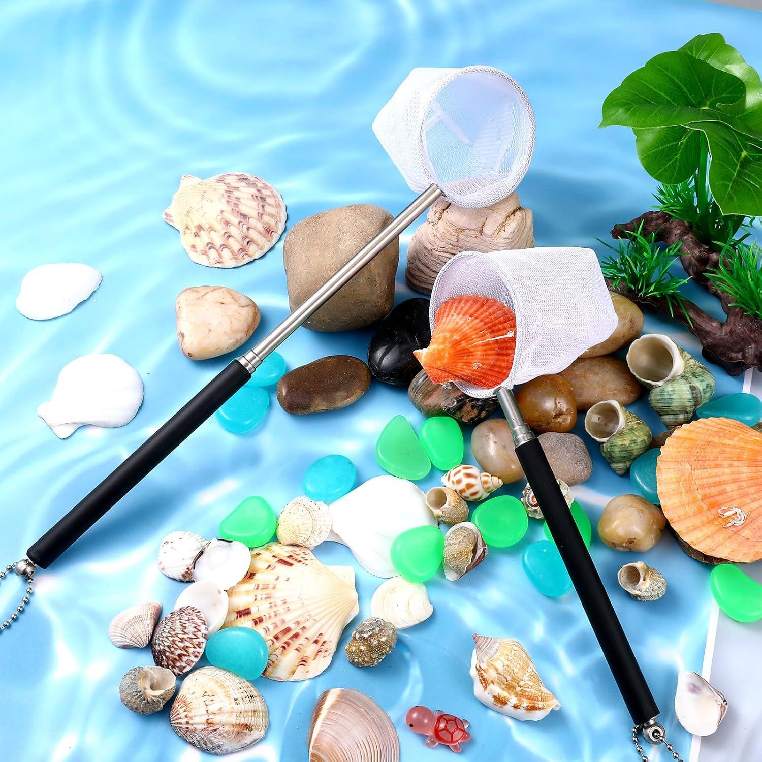 Red de Acuario Xelsluthe 2 Pcs con Mango Telescópico 5cm