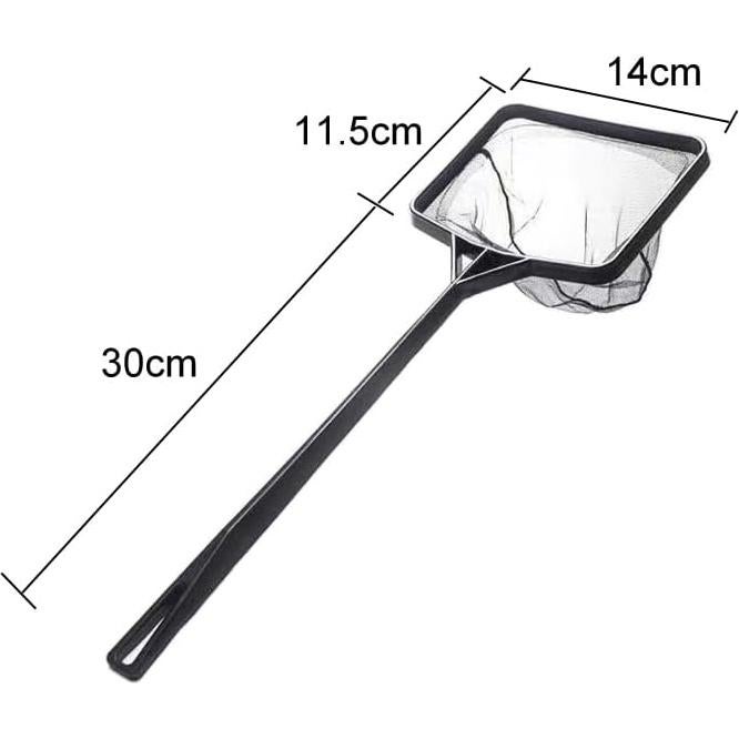 Red de Acuario Pequeña Lasenersm 14cm con Mango 30cm Negro