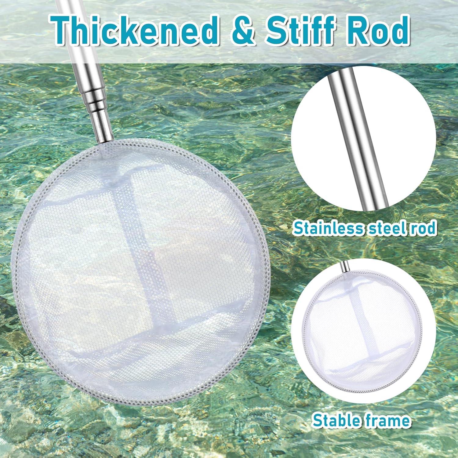 4 Redes de Camarones Skrfren con Mango Extensible Acero Inoxidable