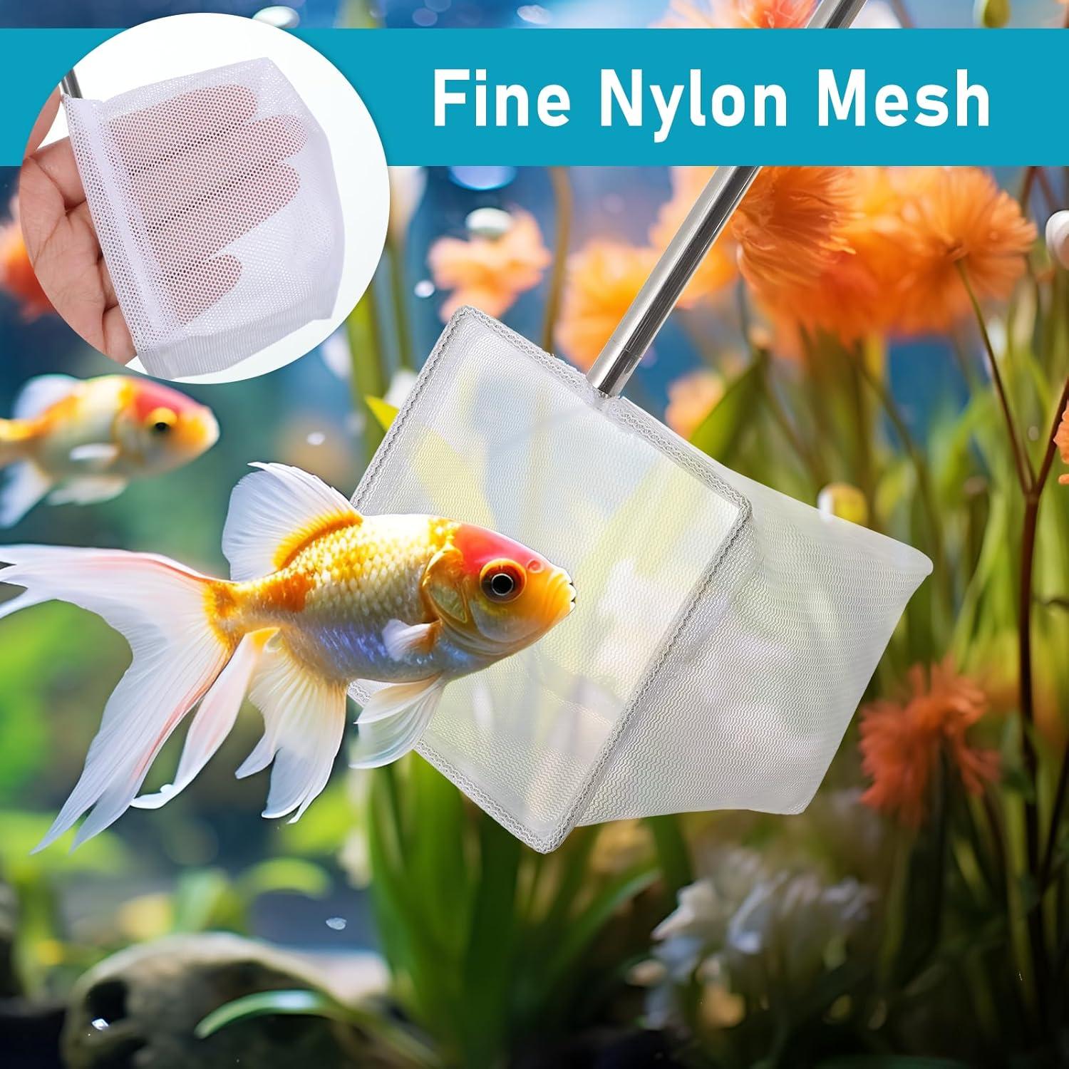 4 Redes de Camarones Skrfren con Mango Extensible Acero Inoxidable