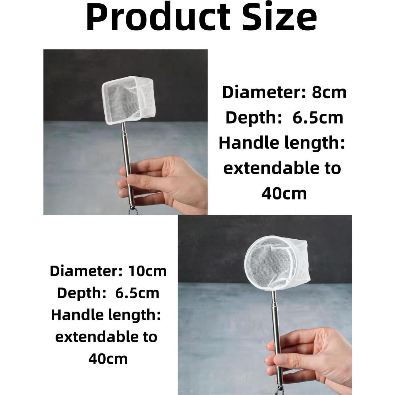 Red para Acuario PAVNSO YW - 2 Piezas, 8cm y 10cm