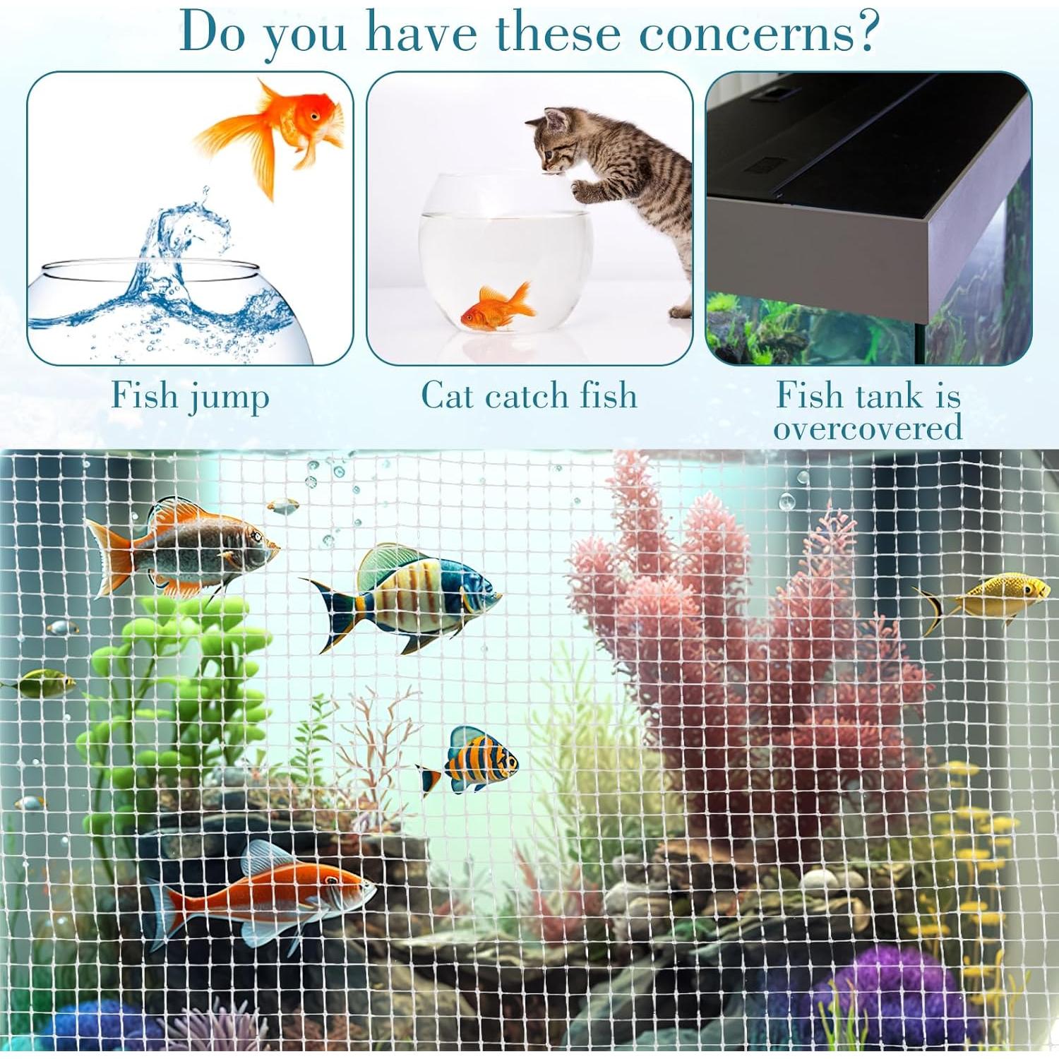 Cubierta de Malla para Acuario Xyembu 1.22 x 1.52 m Plástico