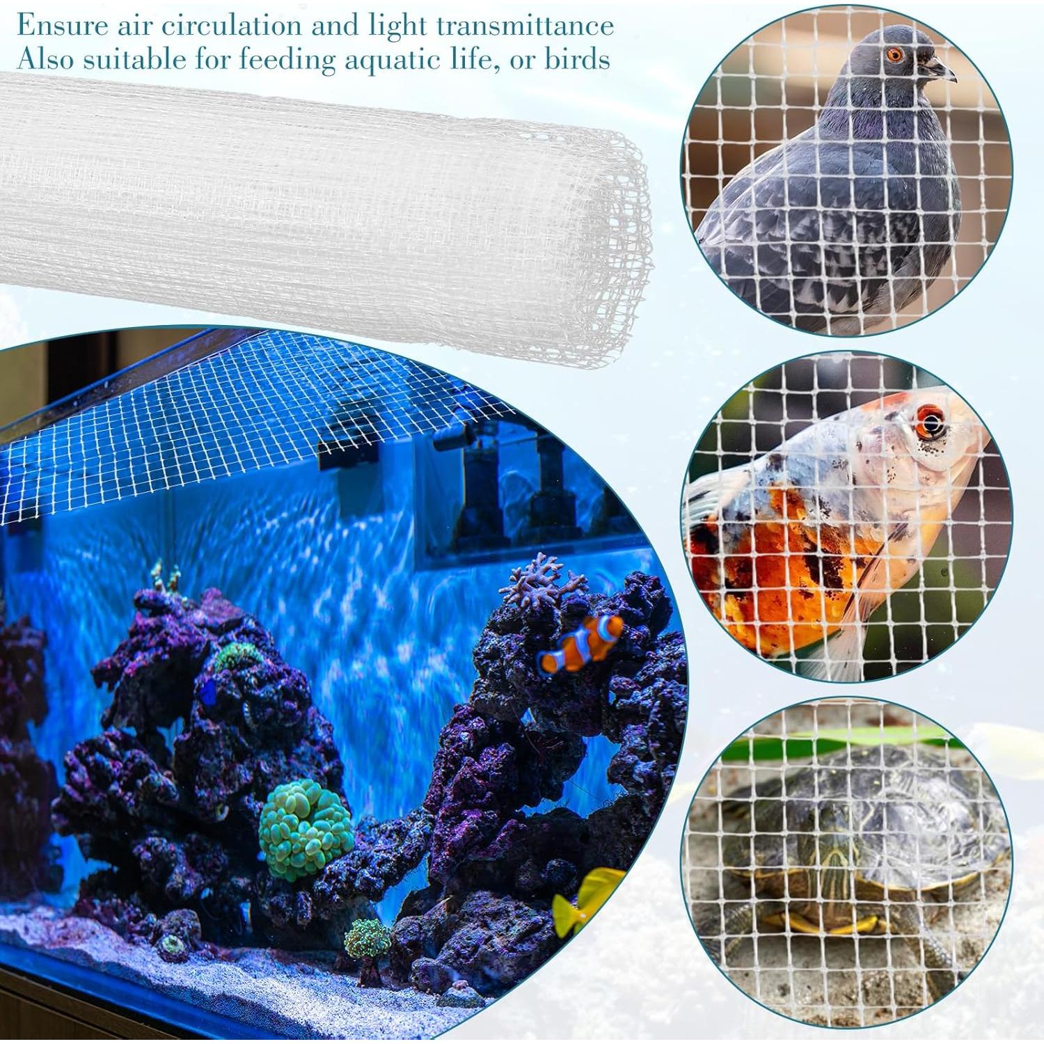 Cubierta de Malla para Acuario Xyembu 1.22 x 1.52 m Plástico