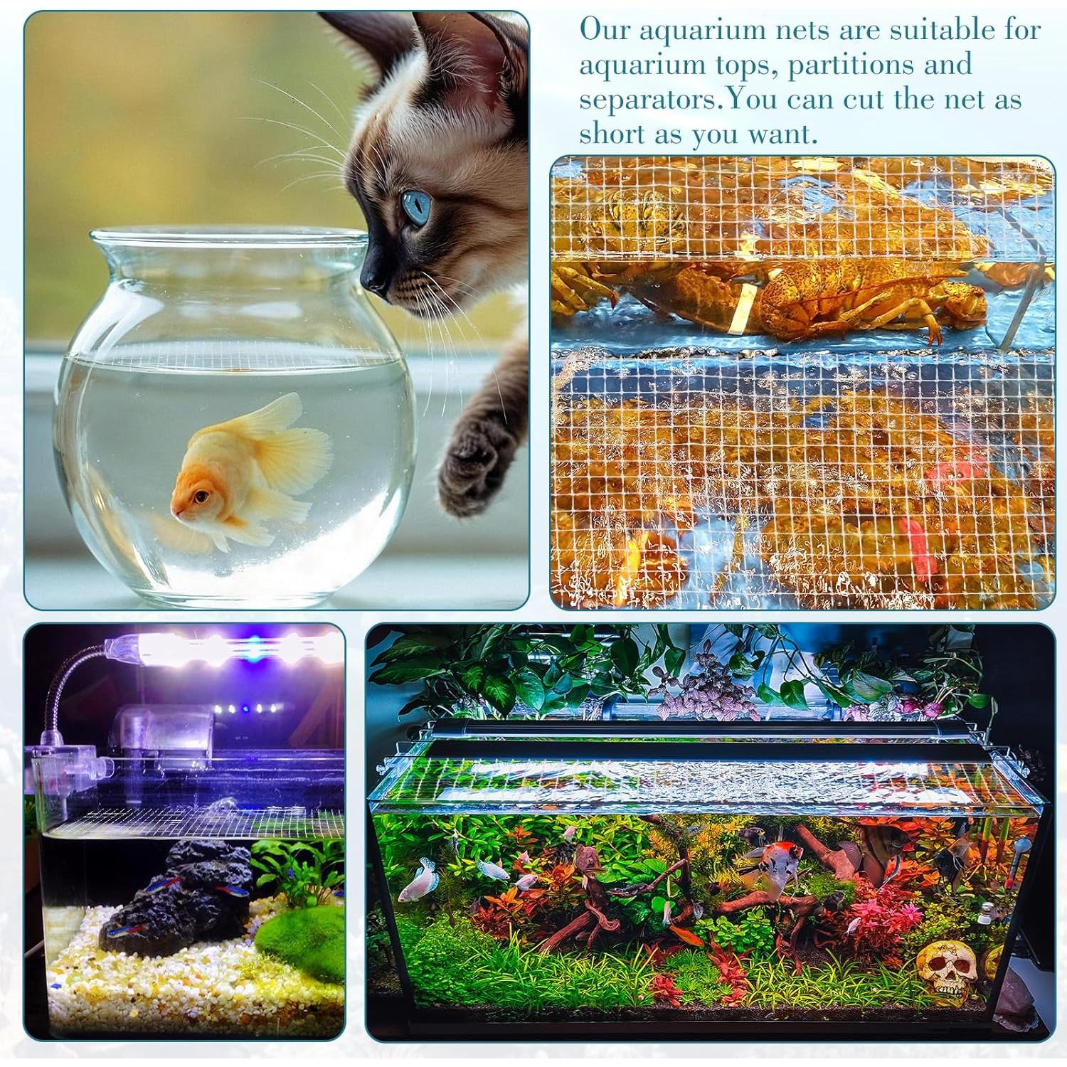 Cubierta de Malla para Acuario Xyembu 1.22 x 1.52 m Plástico