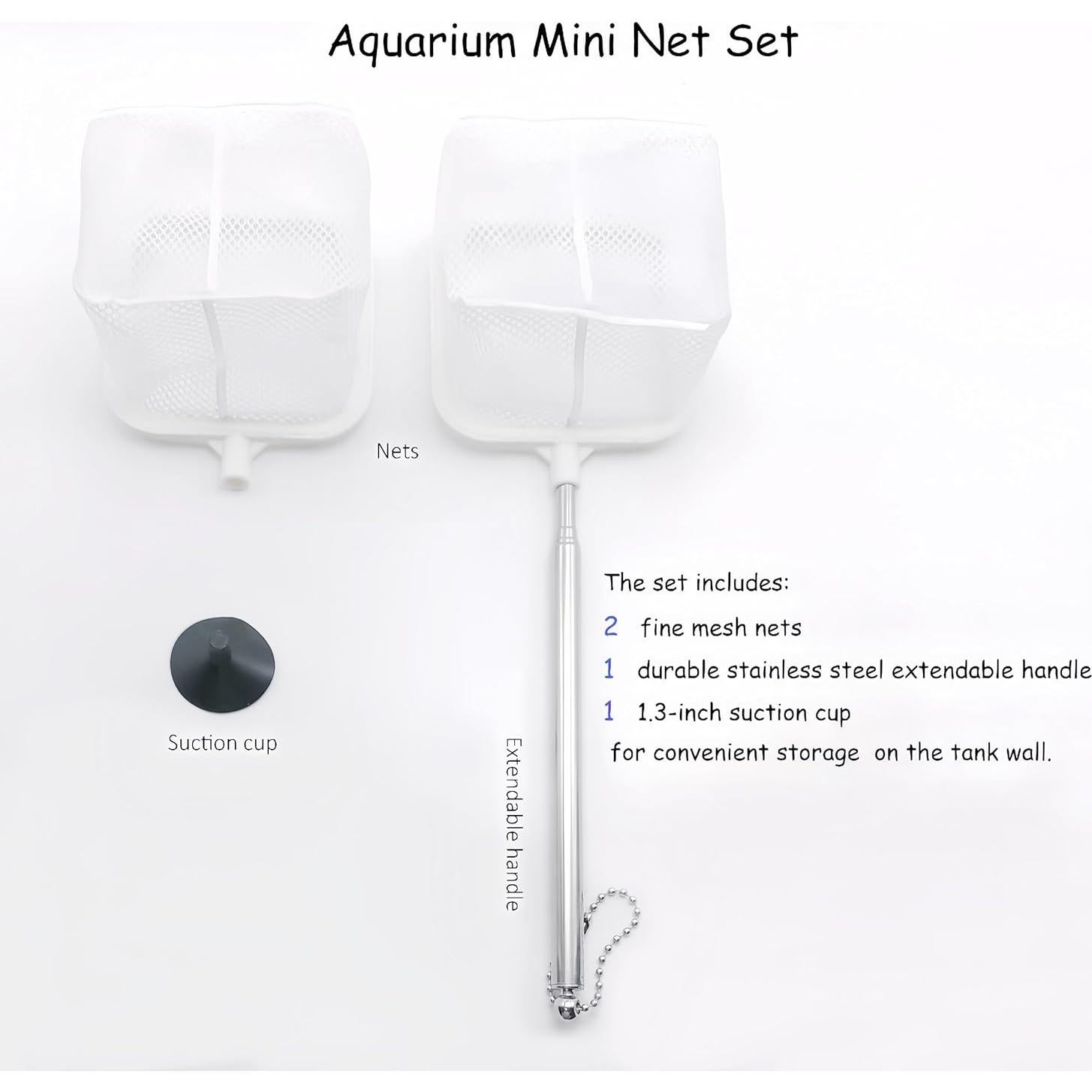 Kit de Limpieza de Acuario BechKCpro - Red Telescópica 24-57 cm