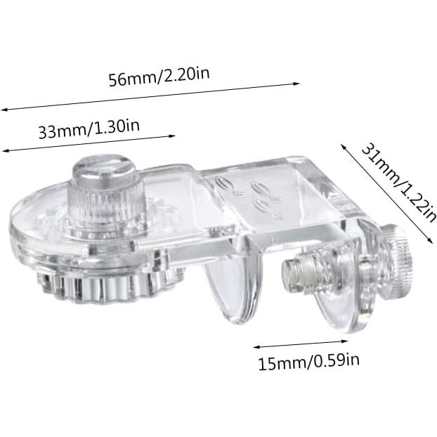 Abrazaderas de Malla Acrílico MiguCo 2 Pcs para Acuario