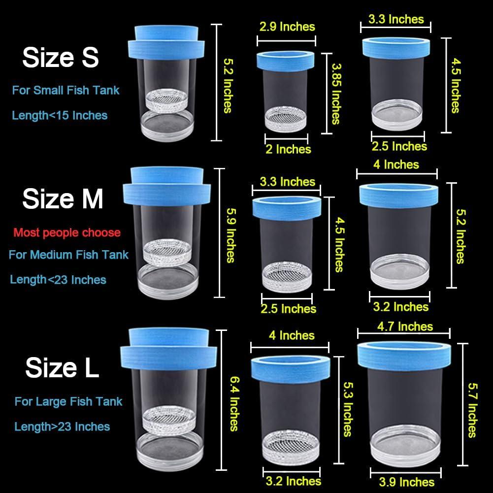 Caja de Incubación Flotante Kirmoo para Peces Bebé Azul Mediana