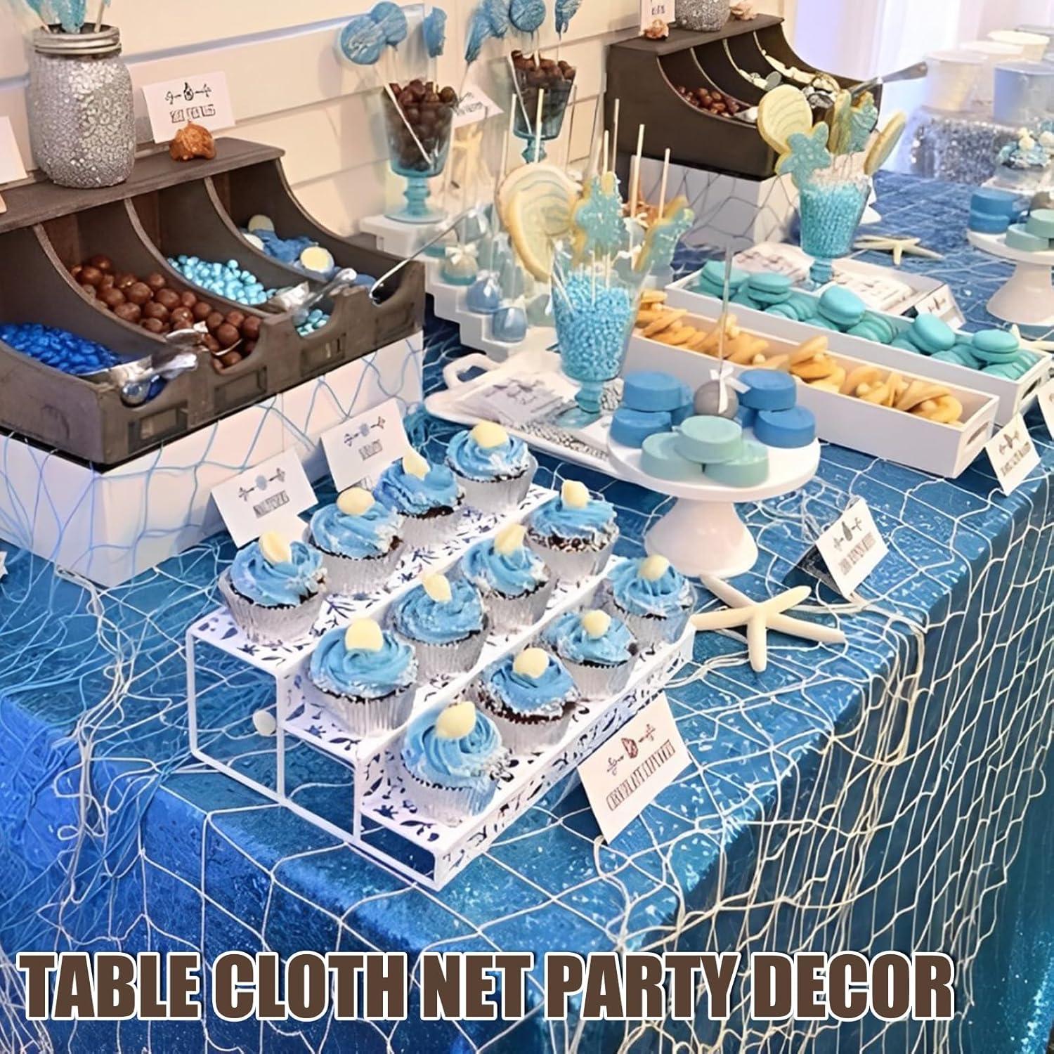 Red de Pescado Decorativa BWEALT 203x102cm Algodón Natural